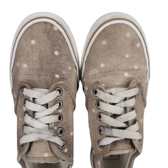 Vans Shoes Womens 6 Sneakers Camden Low Skate Casual Canvas Polka Dot Lace Up - Picture 10 of 12